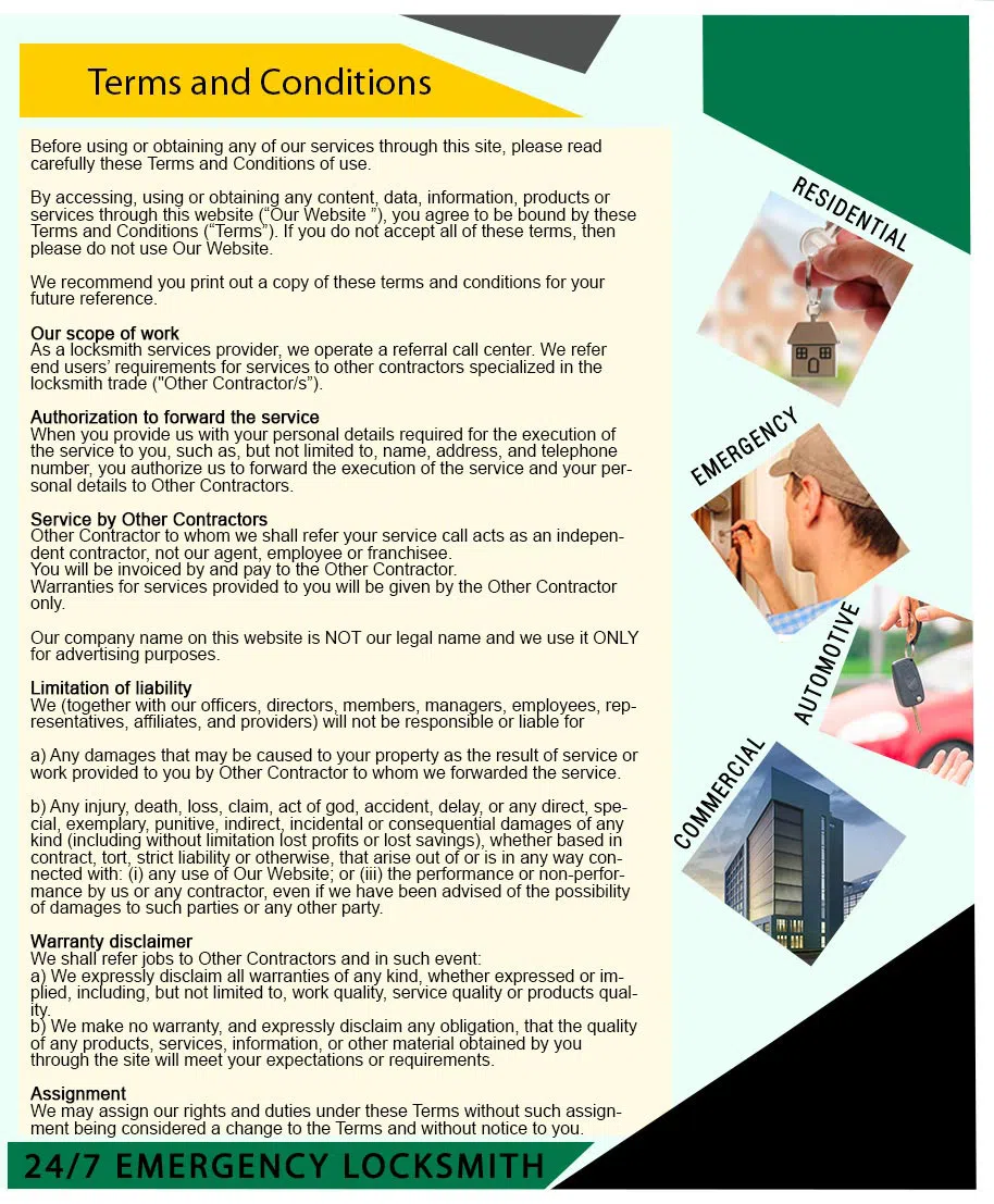 Amber Locksmith Store Long Beach, CA 562-274-0797 - terms-and-condition-68-19mod
